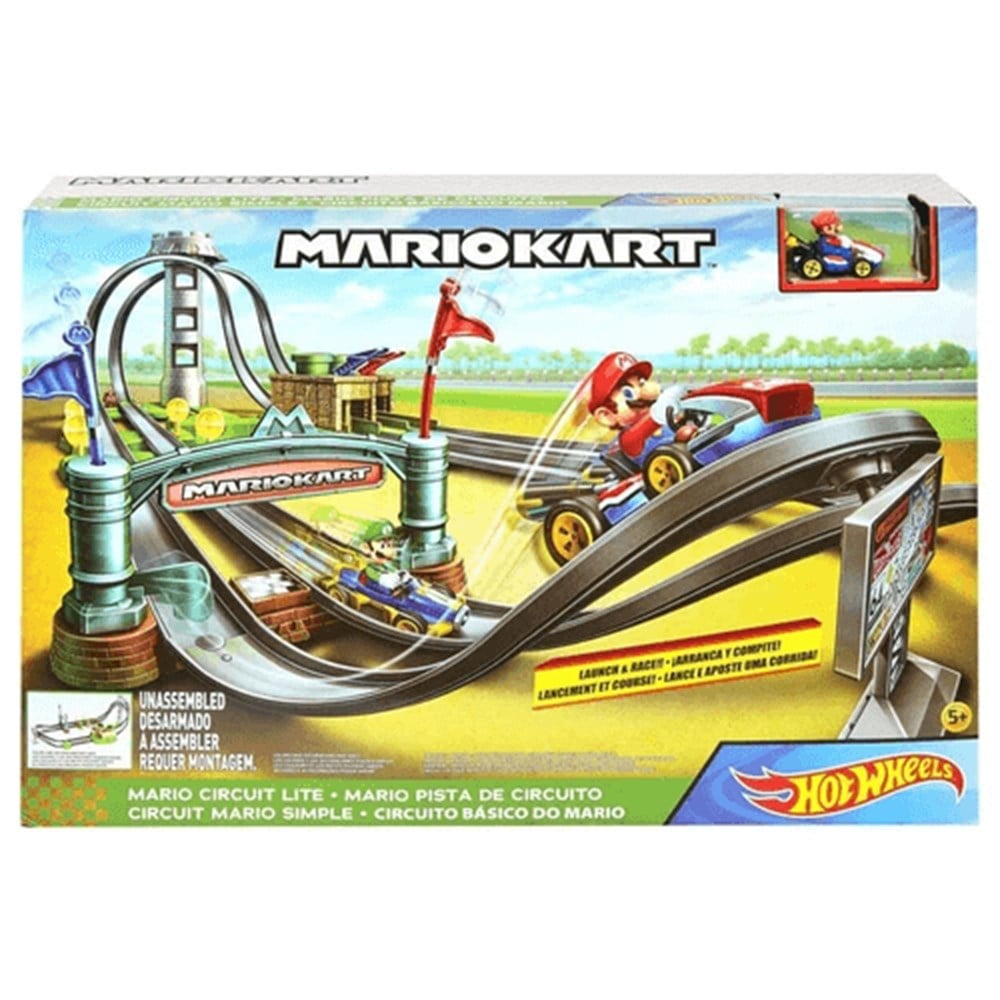 Hot Wheels Mario Kart Çılgın Dönüş Parkuru Yarış Seti GHK15 Hot Wheels GHK15