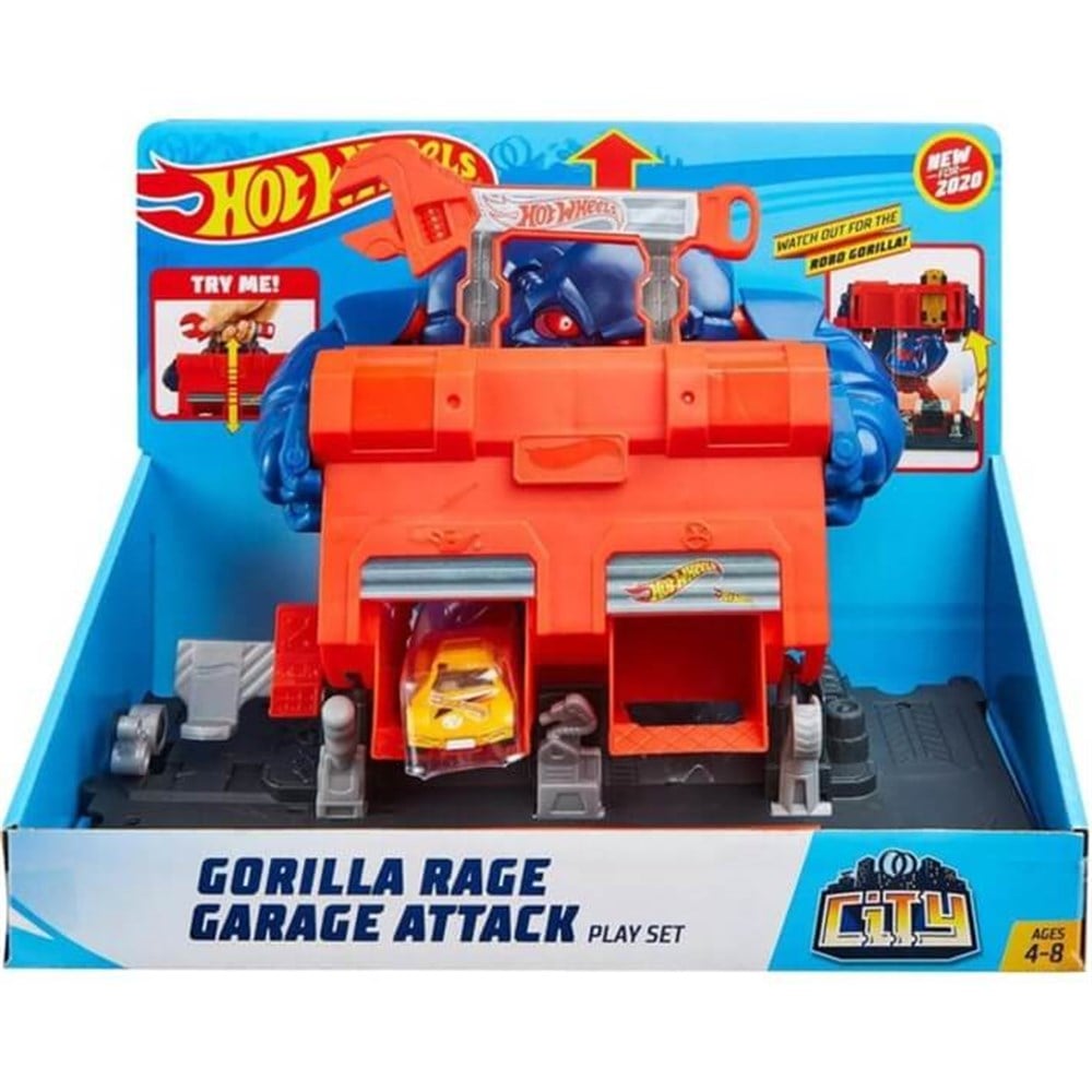 Hot Wheels Şehir Macerası Oyun Setleri Gorilin Garaj Saldırısı FNB05-GJK89 Hot Wheels GJK89