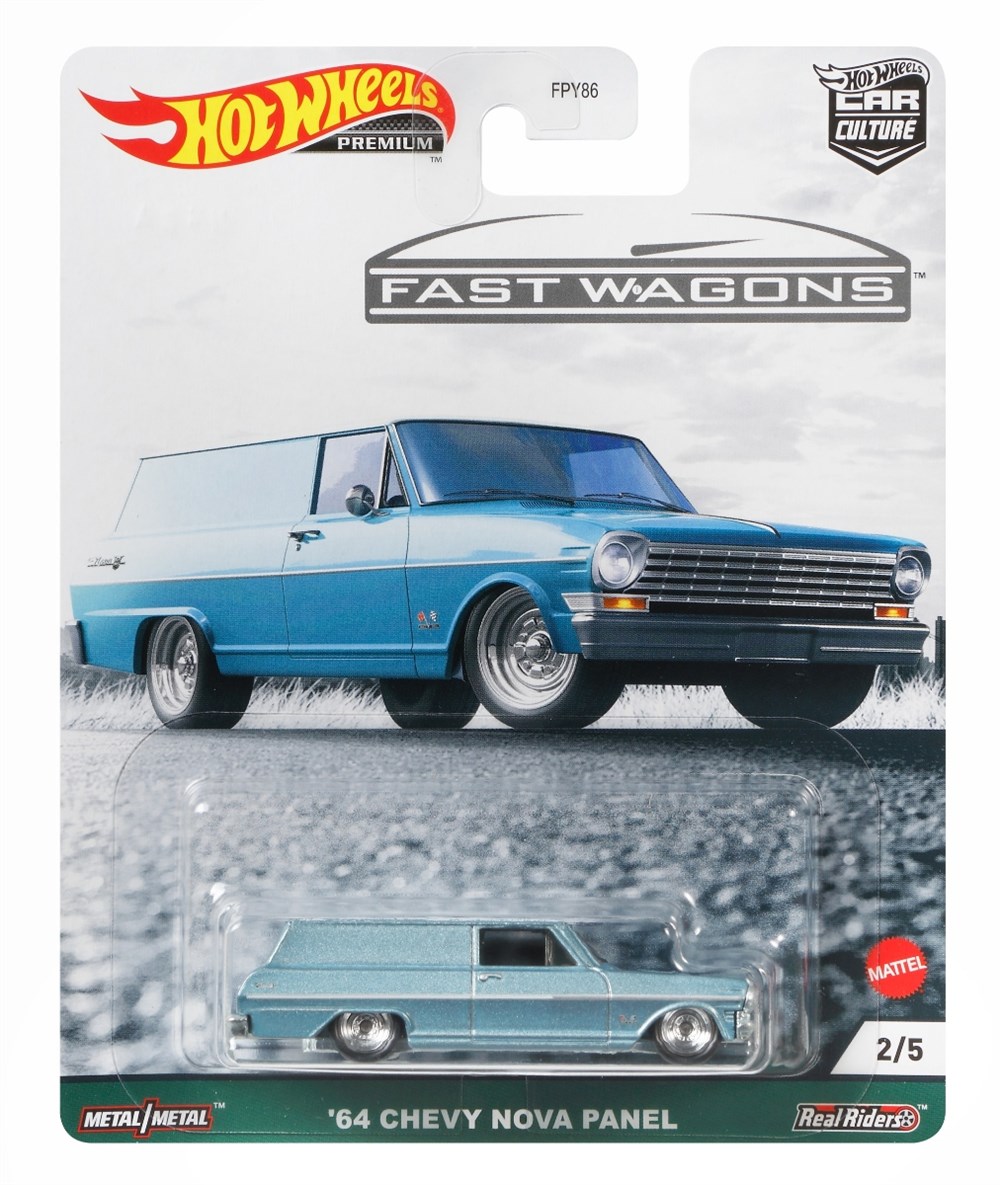 Hot Wheels Car Culture Premium Arabalar 64 Chevy Nova Panel FPY86-GRJ66 Hot Wheels GRJ66