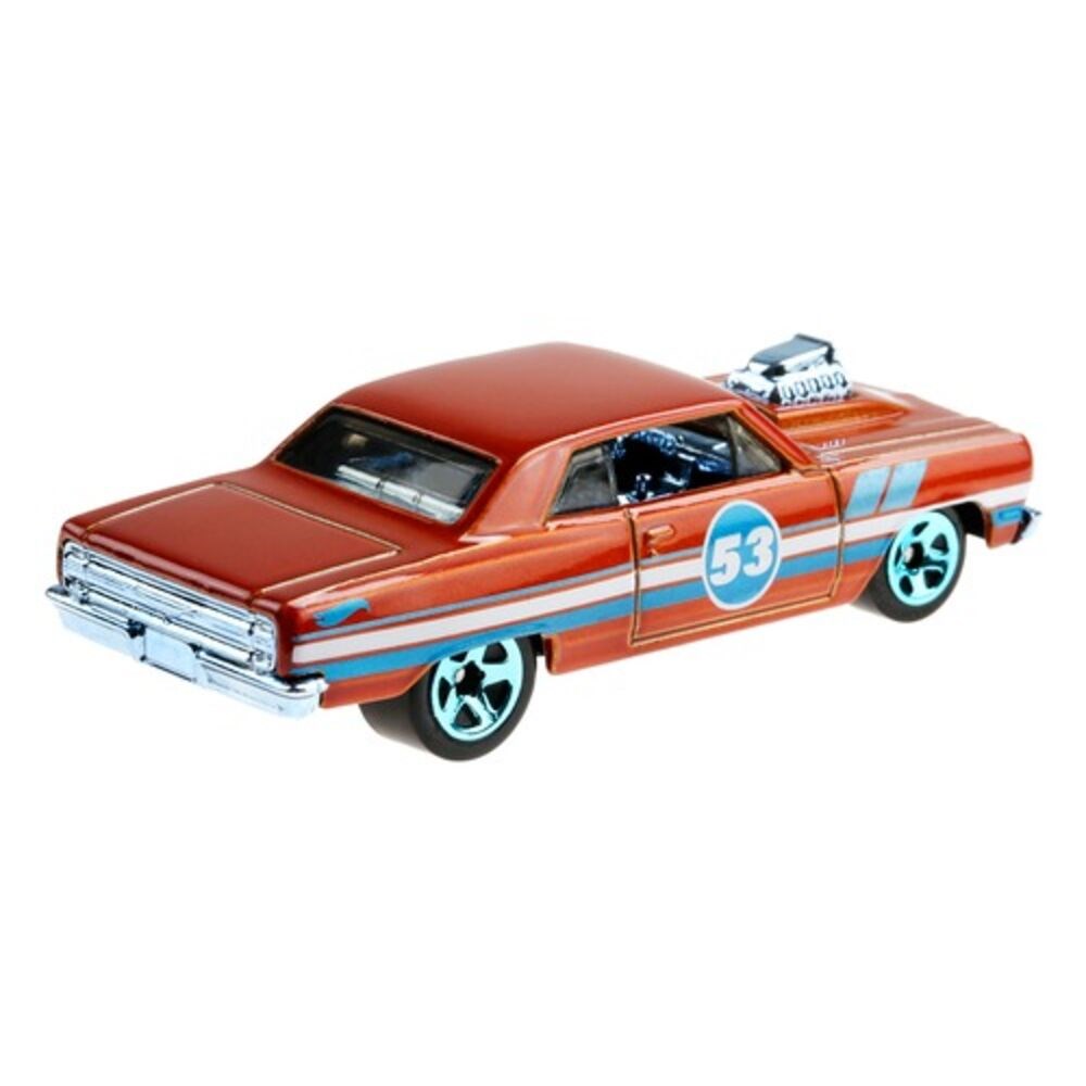 Hot Wheels Mavi ve Parlak Arabalar 64 Chevy Chevelle Grr36 Hot Wheels GRR36