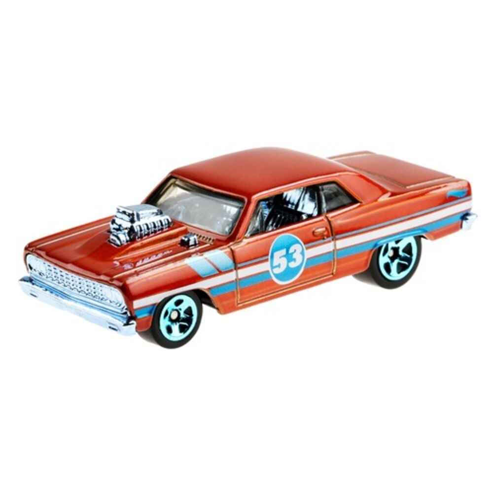 Hot Wheels Mavi ve Parlak Arabalar 64 Chevy Chevelle Grr36 Hot Wheels GRR36