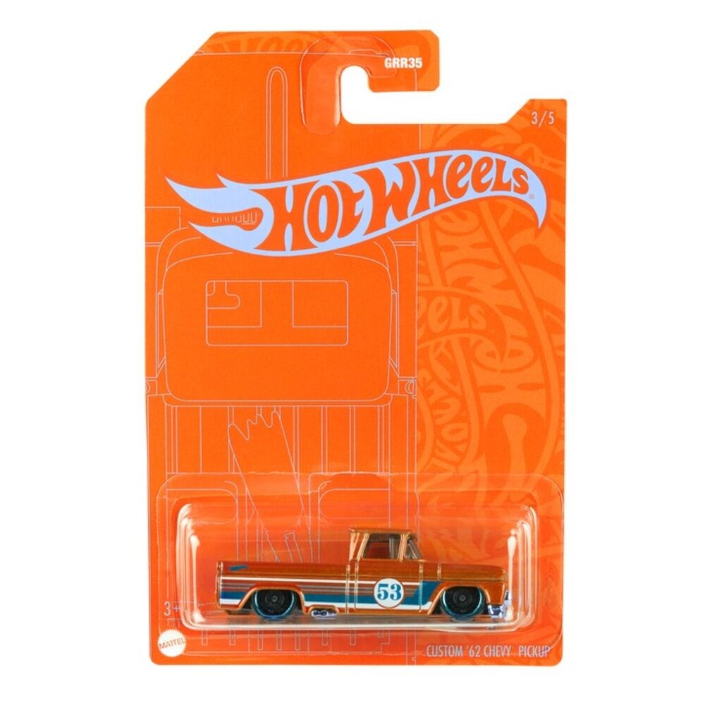 Hot Wheels Mavi ve Parlak Arabalar Custom 62 Chevy Pickup Grr38 Hot Wheels GRR38