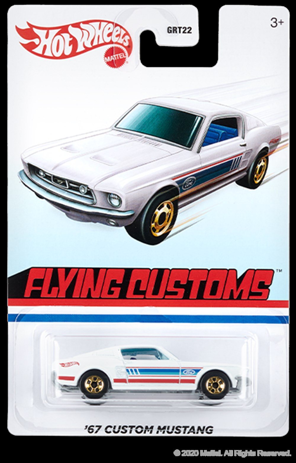 Hot Wheels Temalı Retro Arabalar 67 Custom Mustang Grt25 Hot Wheels GRT25