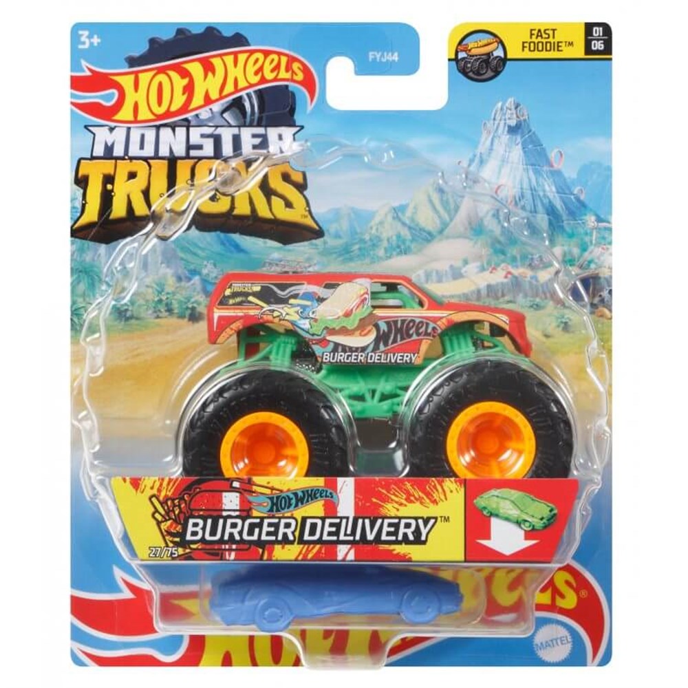 Hot Wheels Monster Trucks 1:64 Arabalar Burger Delivery FYJ44-GTH77 Hot Wheels GTH77