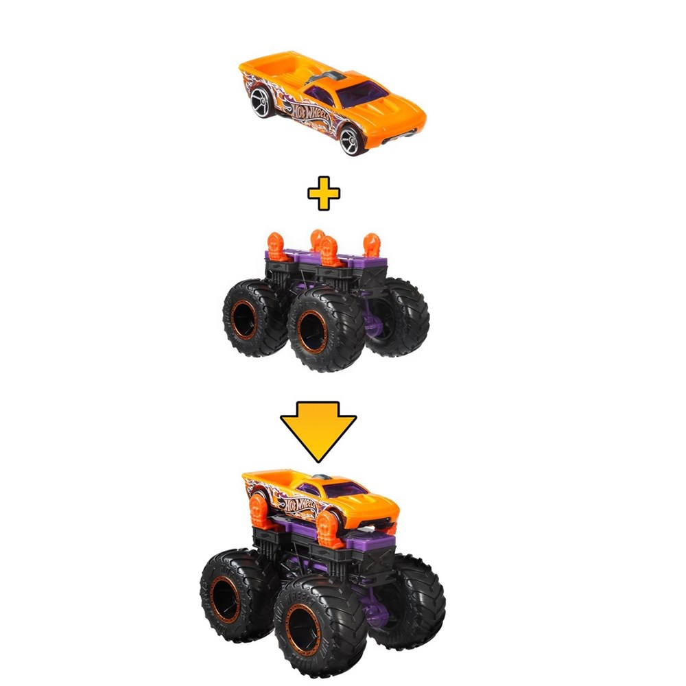 Hot Wheels Monster Trucks Dev Tekerlek Ustası Serisi Bone Shaker GWW13-GWW16 Hot Wheels GWW16