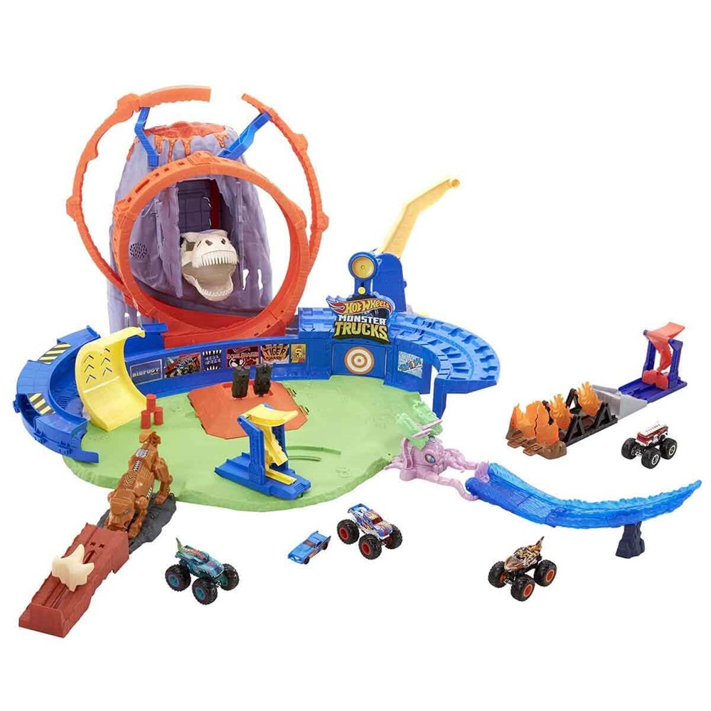 HOT WHEELS MONSTER TRUCKS VOLKANIK ALANDA MACERA OYUN SETI GYL14 Hot Wheels GYL14