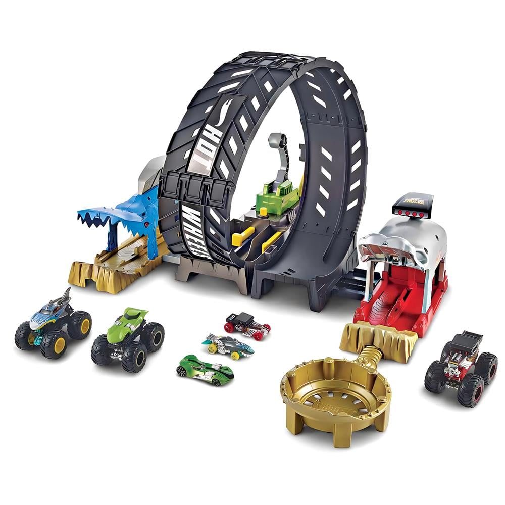 Hot Wheels Monster Trucks Çemberde Yarış Seti HBH70 Hot Wheels HBH70