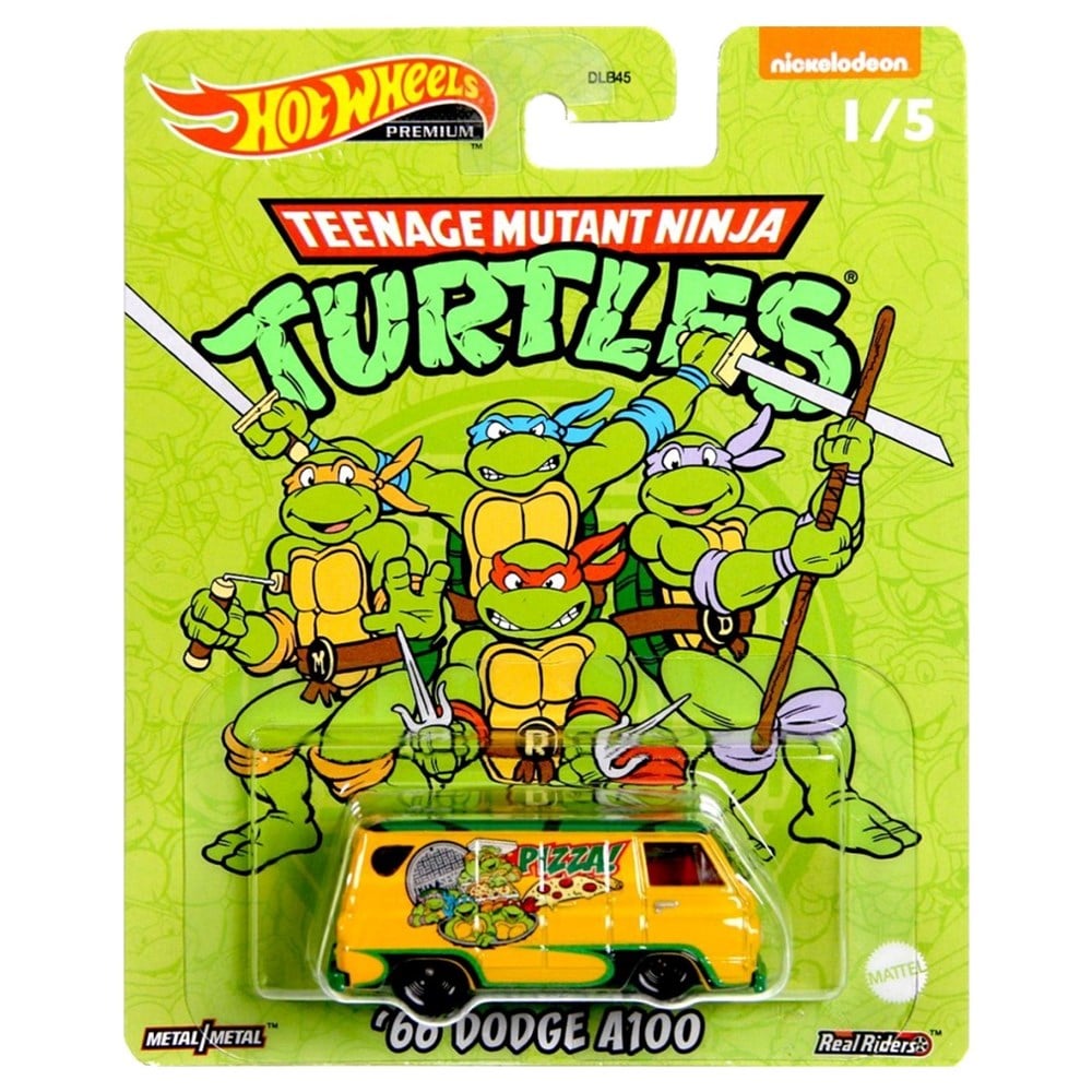 Hot Wheels Ninja Turtles Premium Arabalar 66 Dodge A100 DLB45-HCN86 Hot Wheels HCN86