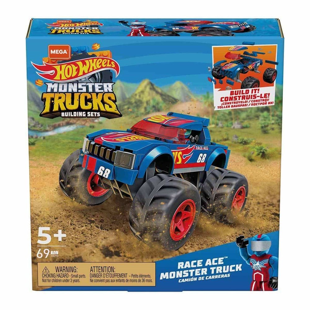 Mega Hot Wheels Race Ace Monster Truck HDJ93 Hot Wheels HDJ93