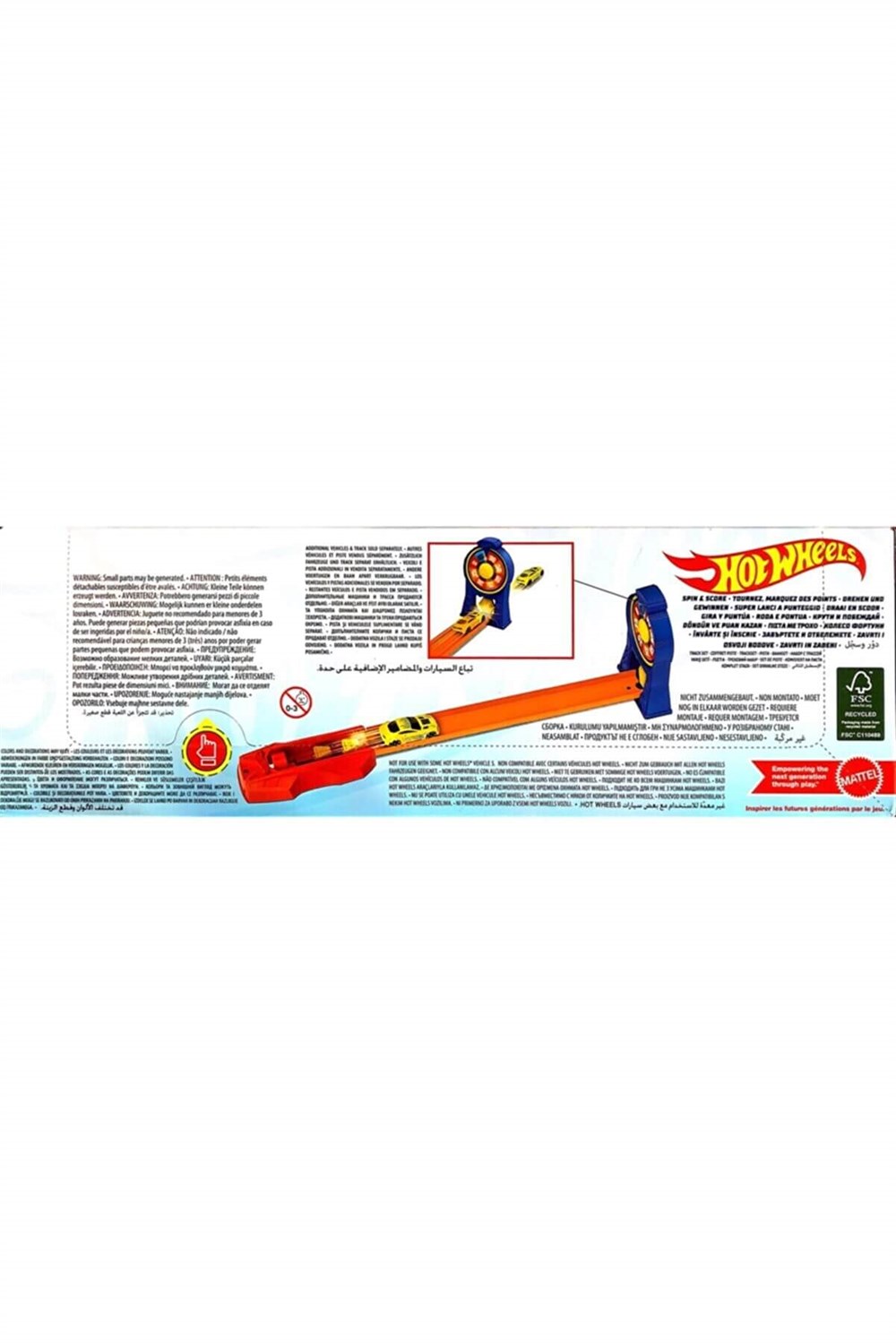 Hot Wheels Akrobasi Atlayışı Yarış Seti FTH79-HFY68 Spin&Score Hot Wheels HFY68