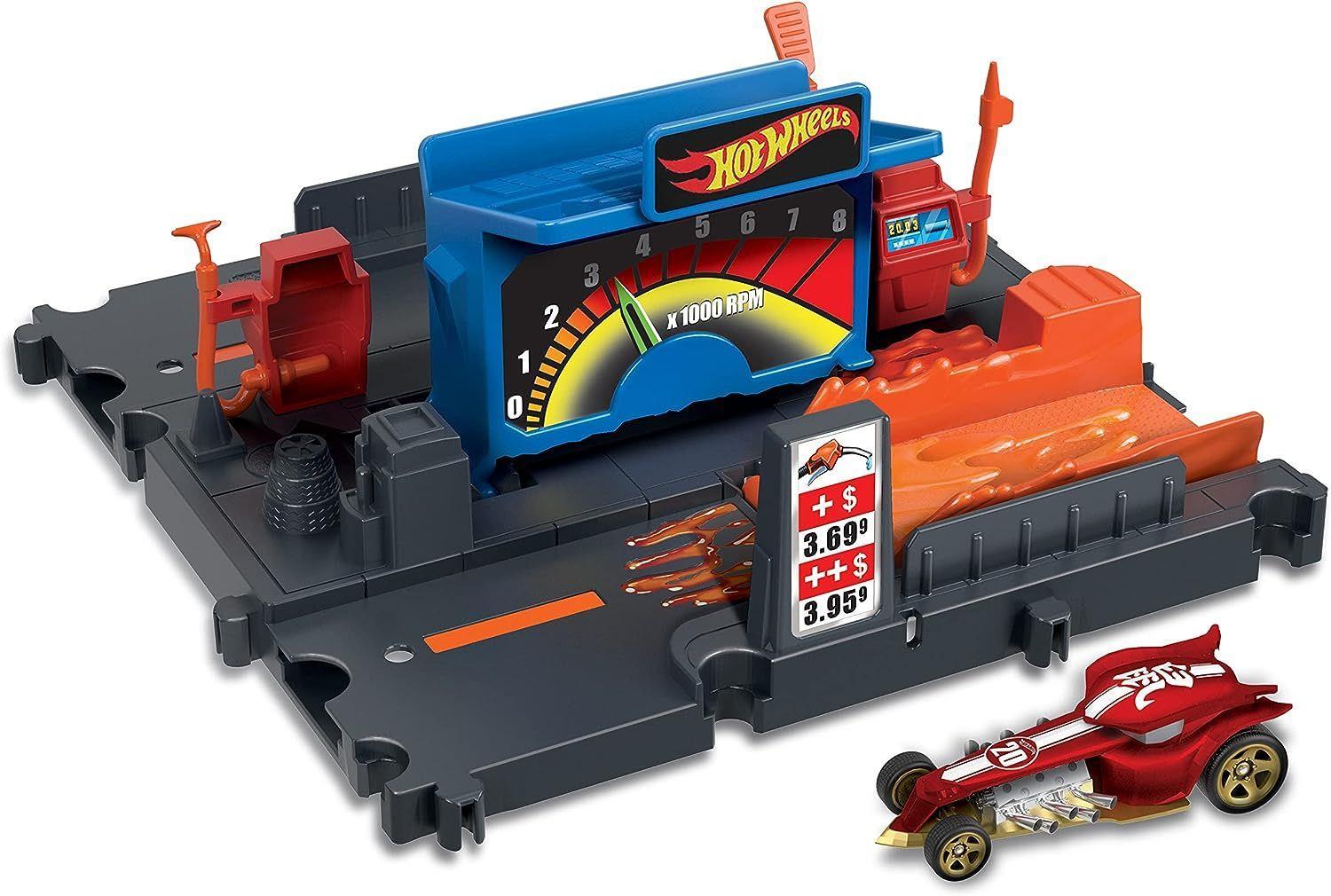 Hot Wheels Akaryakıt İstasyonu Oyun Seti HMD53-HKX45 Hot Wheels HKX45