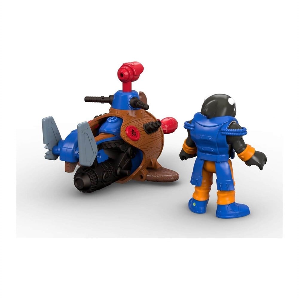 Imaginext Korsan Figürü ve Aksiyon Oyuncağı Seti Minisub DHH73-DTL98 Imaginext DTL98