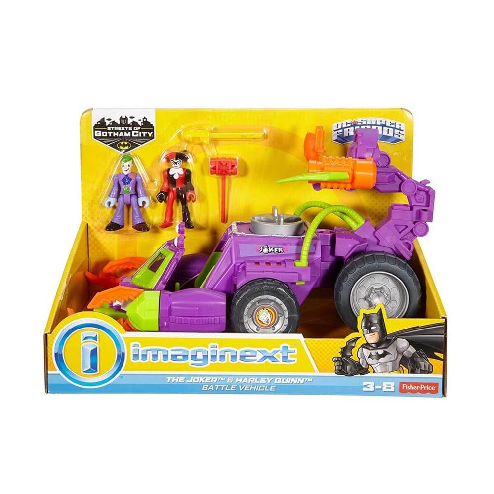 Imaginext DC Super Friends Joker Ve Harley Savaş Aracı DWV56 Imaginext DWV56