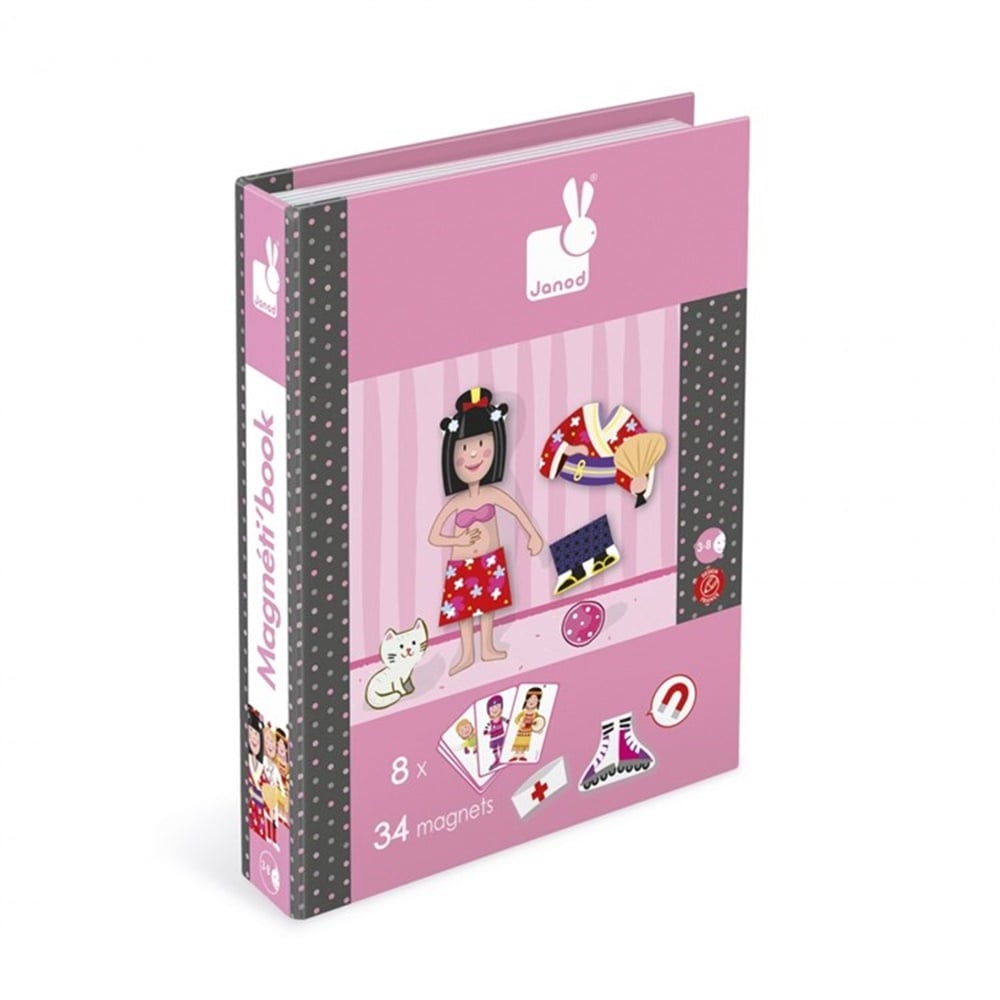 Janod Magnetibook Girl's Outfits