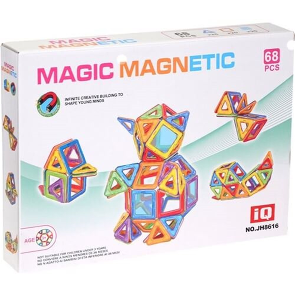 Magnetic 68 Parça Kare Üçgen Kızılkaya JH6816