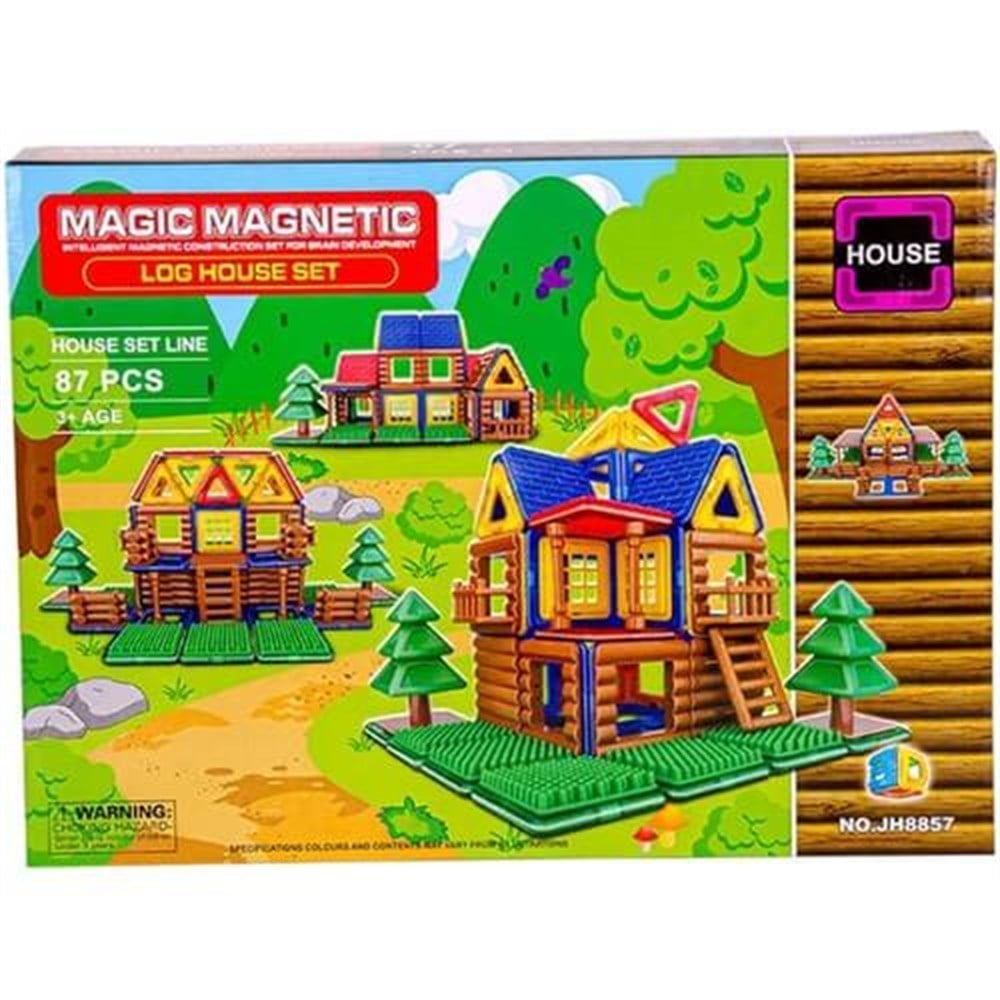 Magnetik 87 Parça Çiftlik Evi Kızılkaya JH8857