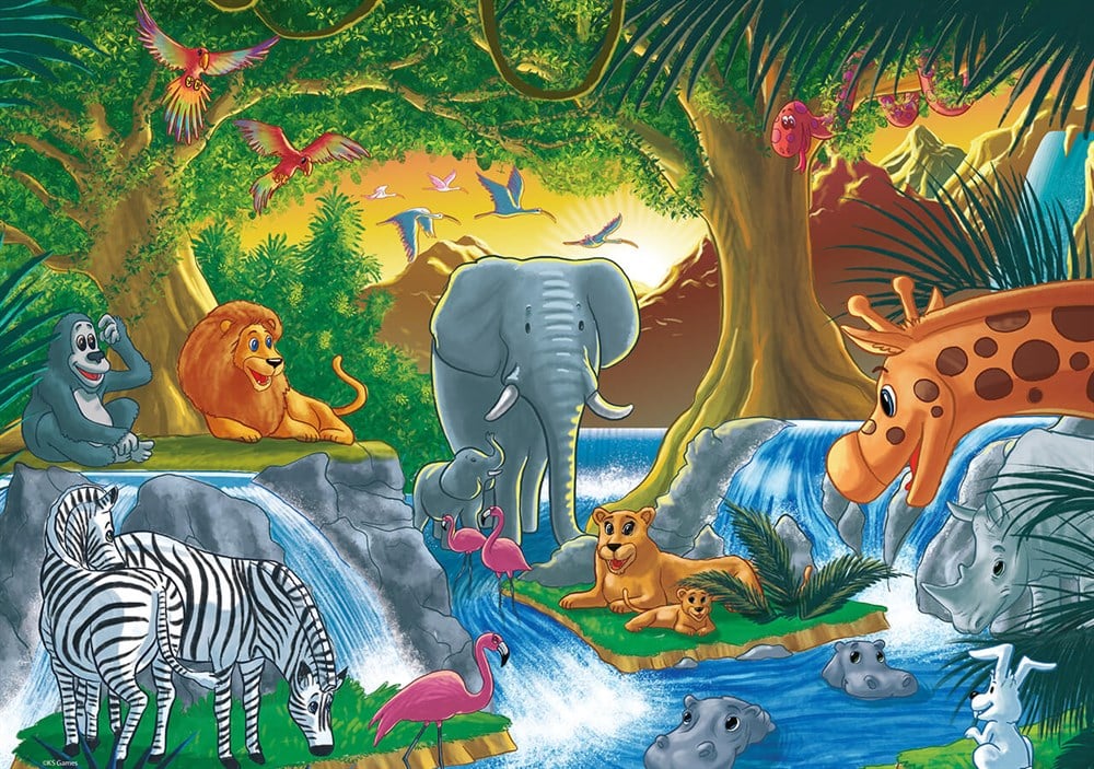 Ks Games Animal İn The Wild 24 Parça Jumbo Boy Puzzle KS Puzzle JP 31008