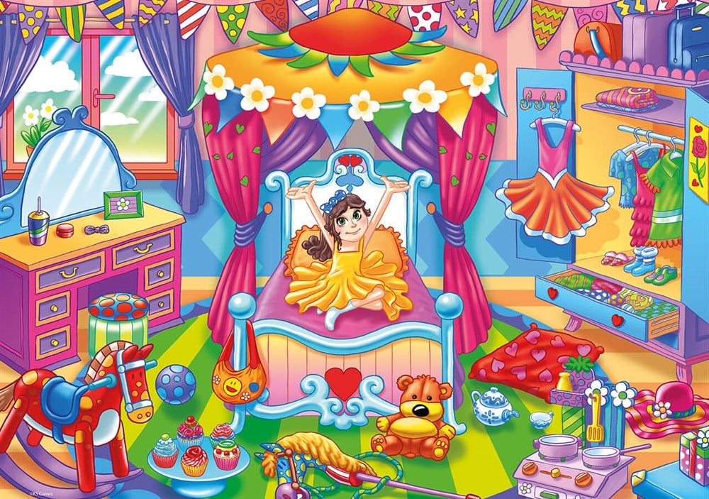 Ks Games A Girl With Toys 24 Parça Jumbo Boy Puzzle KS Puzzle JP 31010