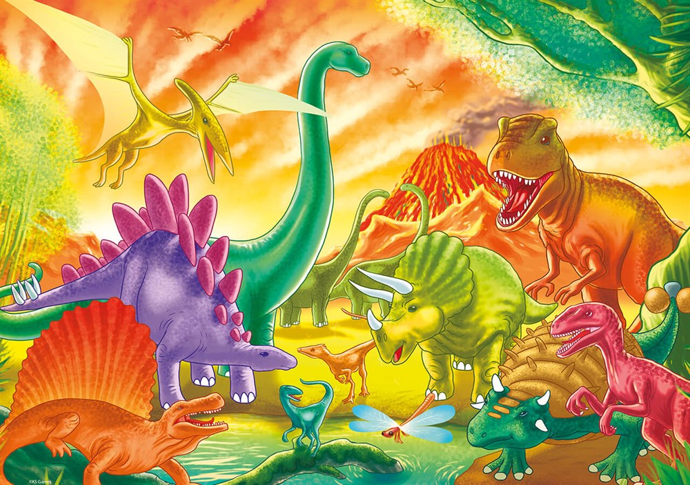 Ks Games The Age Of Dinosaurs 50 Parça Jumbo Boy Puzzle KS Puzzle JP 31012