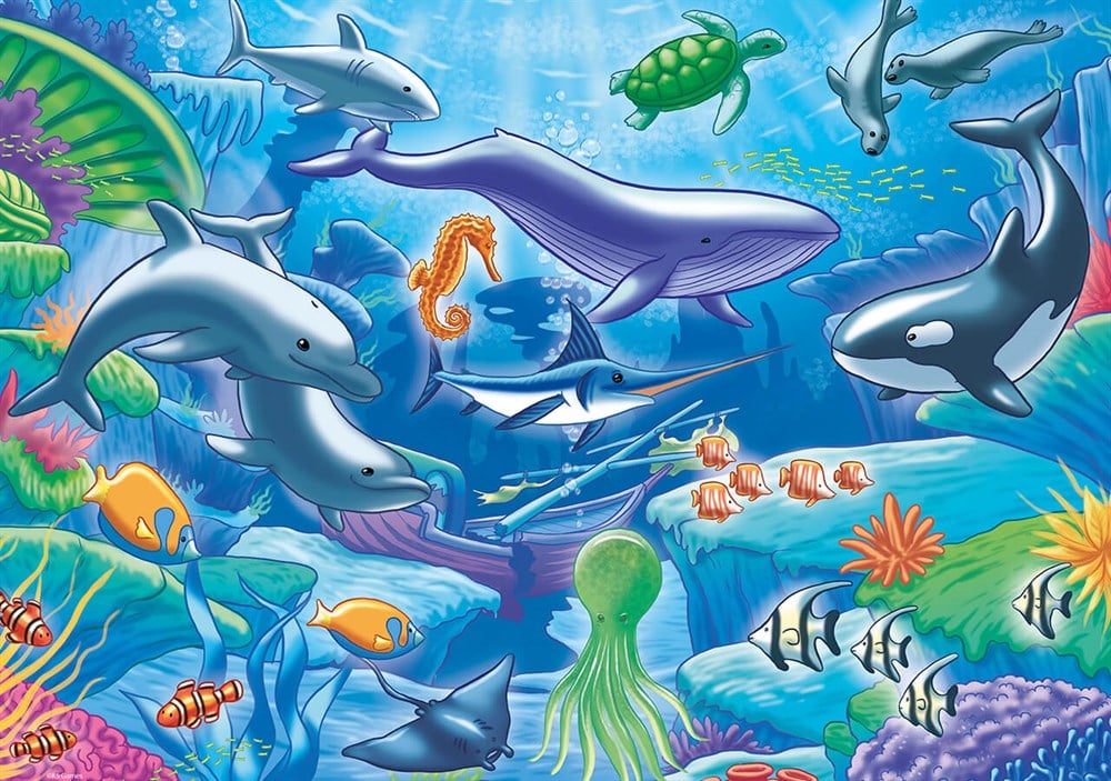 Ks Games Life In The Ocean 50 Parça Jumbo Boy Puzzle KS Puzzle JP 31013