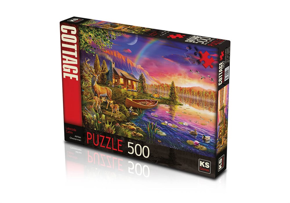 KS 500 Parça Puzzle Lakeside Cabın KS Puzzle KS 20003