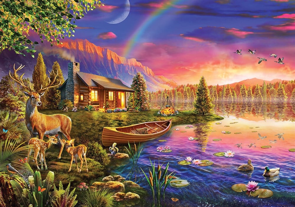KS 500 Parça Puzzle Lakeside Cabın KS Puzzle KS 20003
