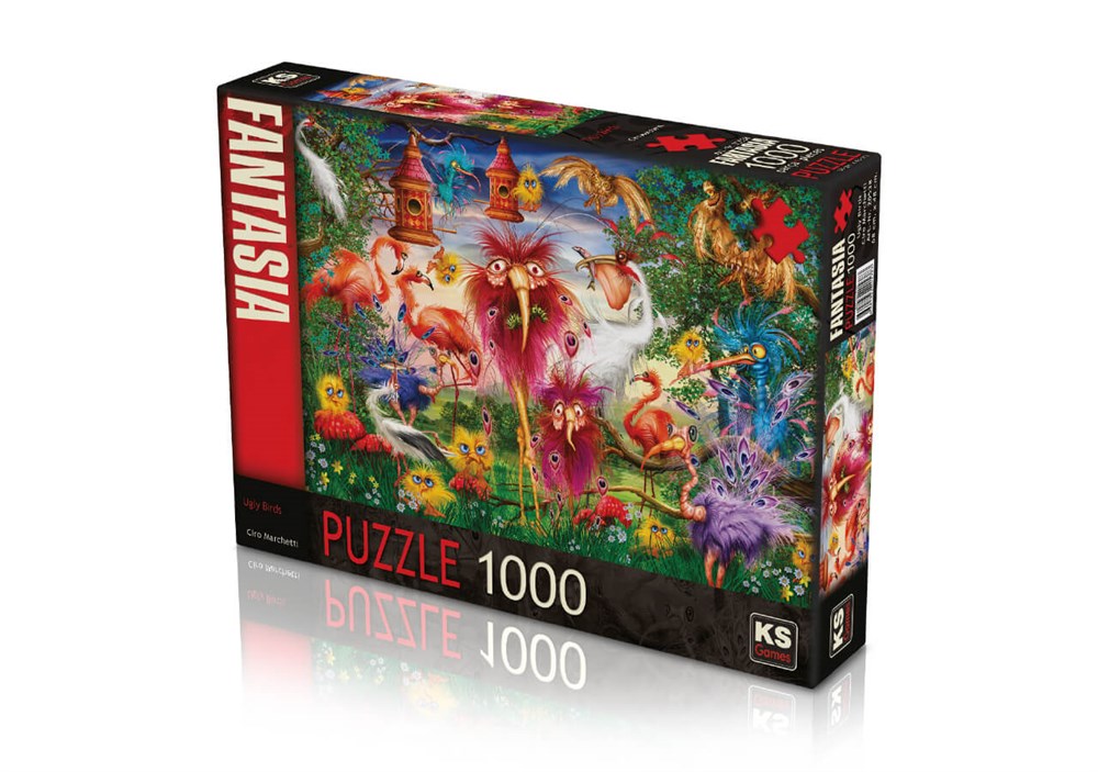 KS 1000 Parça Puzzle Uggly Birds KS Puzzle KS 20538