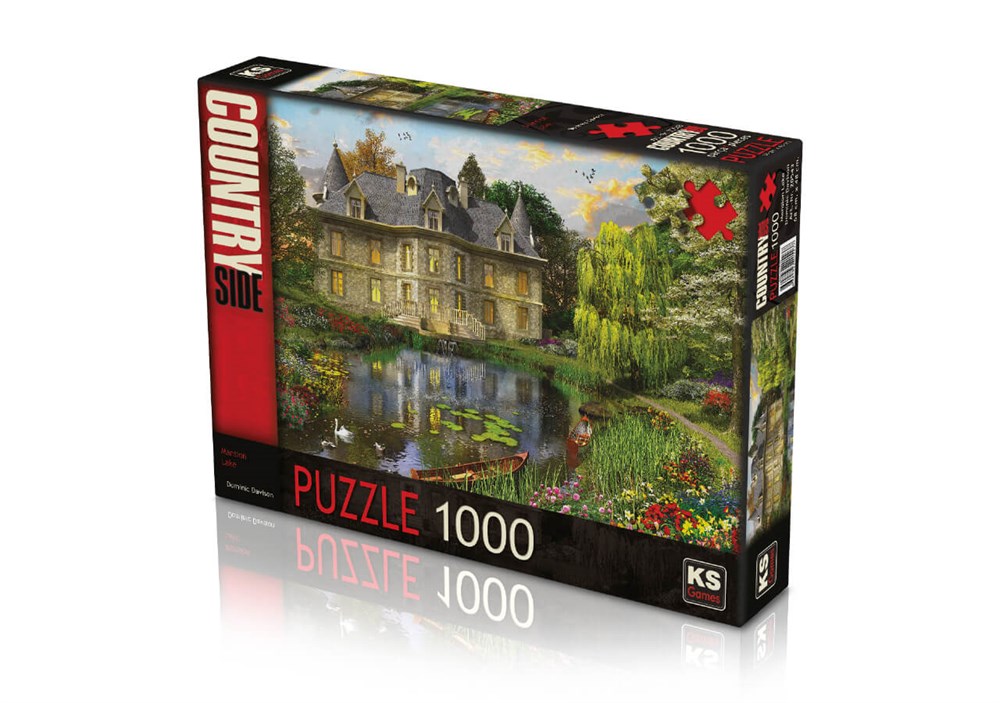 KS 1000 Parça Puzzle Mansion Lake KS Puzzle KS 20543