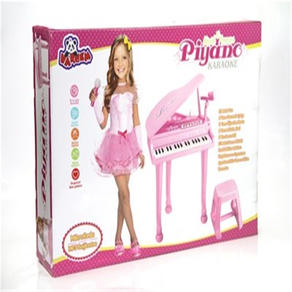 KUTULU PİLLİ BÜYÜK PEMBE PİYANO
