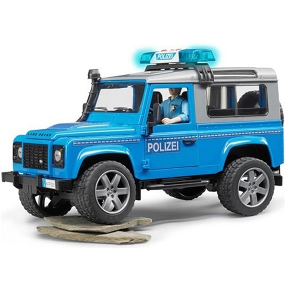 Land Rover Polis Aracı Ve Polis Memuru