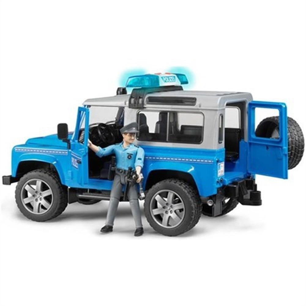 Land Rover Polis Aracı Ve Polis Memuru