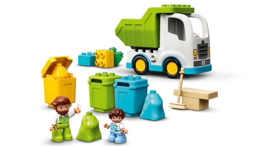 Lego Duplo Kasabası Çöp Kamyonu ve Geri Dönüşüm 10945 Lego LED10945