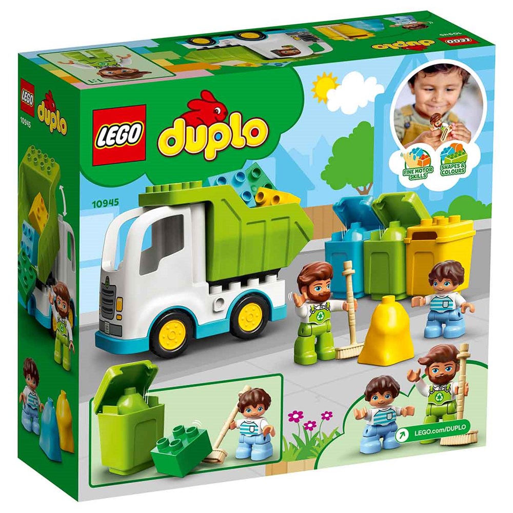 Lego Duplo Kasabası Çöp Kamyonu ve Geri Dönüşüm 10945 Lego LED10945