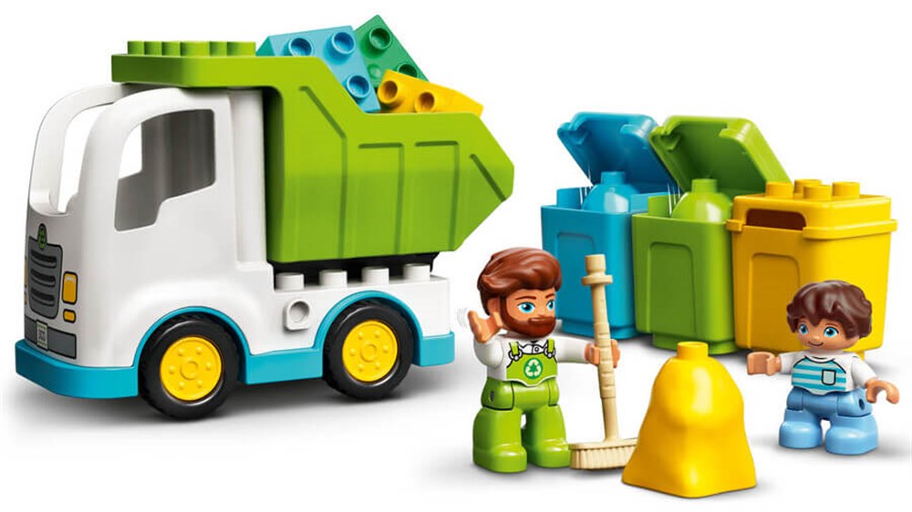 Lego Duplo Kasabası Çöp Kamyonu ve Geri Dönüşüm 10945 Lego LED10945