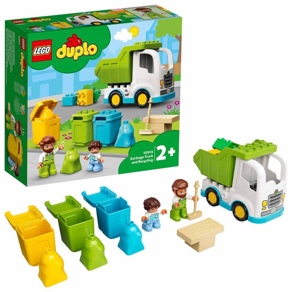 Lego Duplo Kasabası Çöp Kamyonu ve Geri Dönüşüm 10945 Lego LED10945