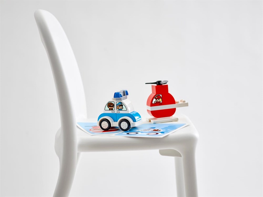 Lego Duplo İlk İtfaiye Helikopterim Ve Polis Arabam 10957 Lego LED10957