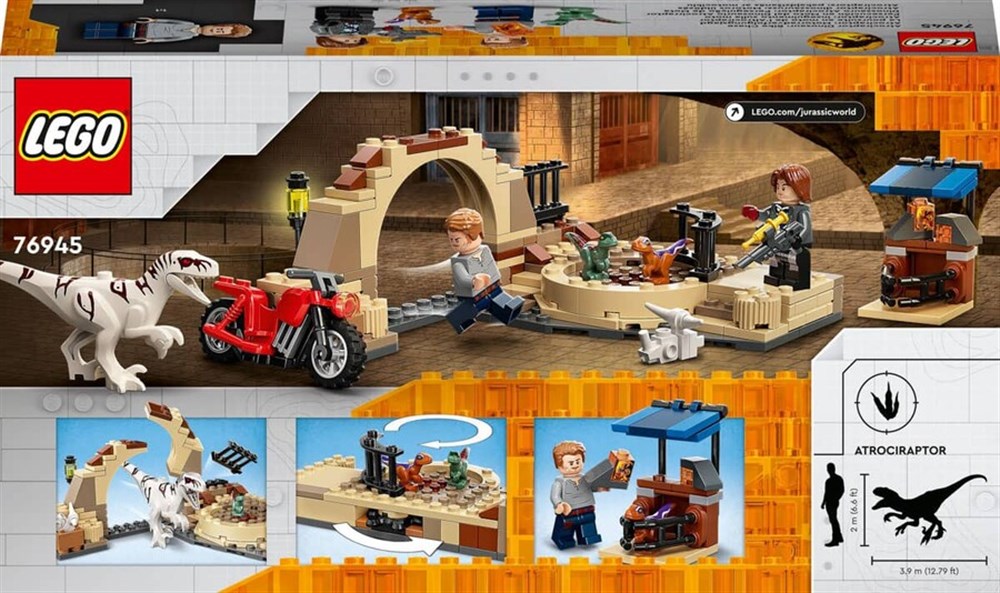 LEGO Jurassic World Atrociraptor Dinozor: Motosiklet Takibi 76945 Lego LJW76945