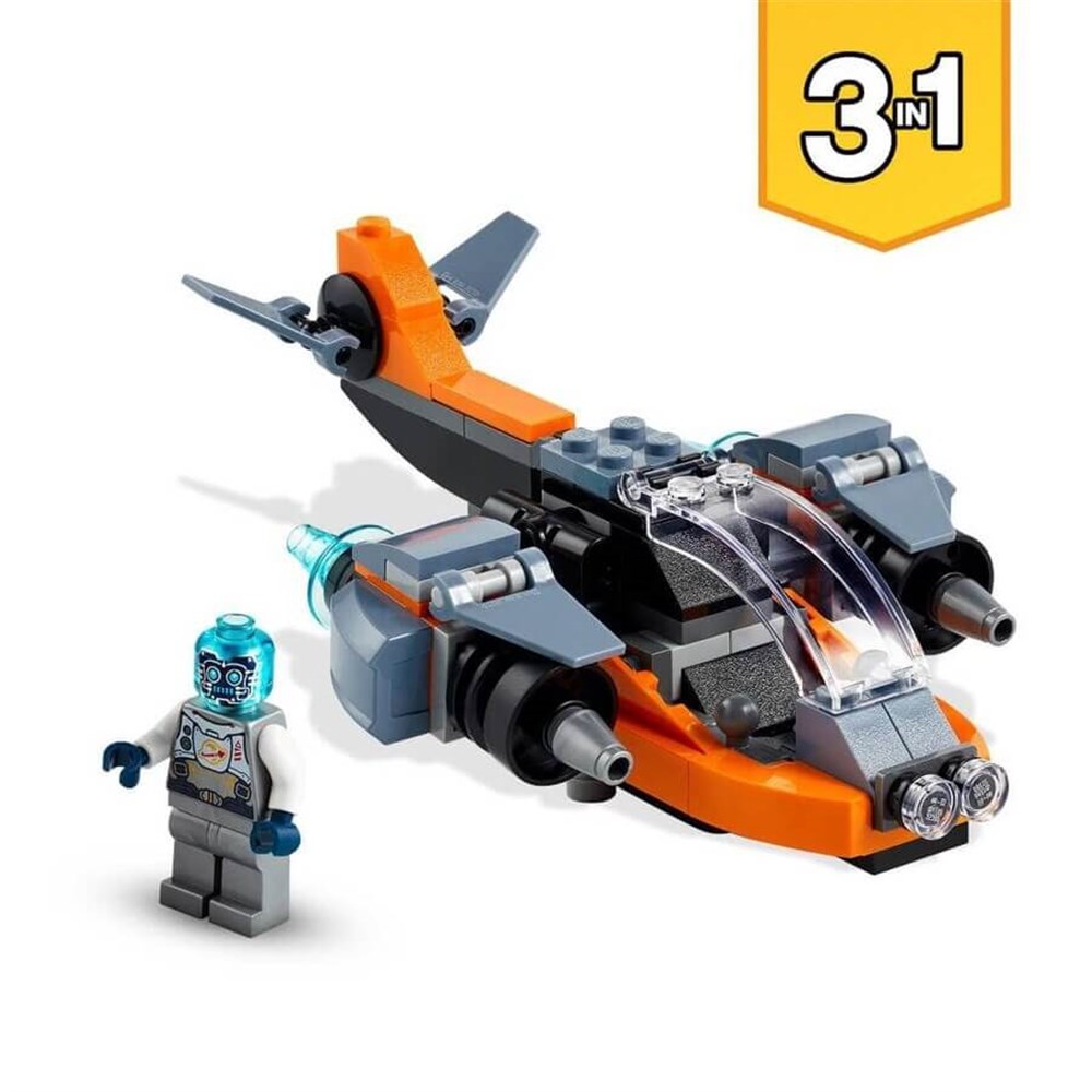 Lego Creator 3'ü 1 Arada Siber İnsansız Hava Aracı 31111 Lego LMC31111