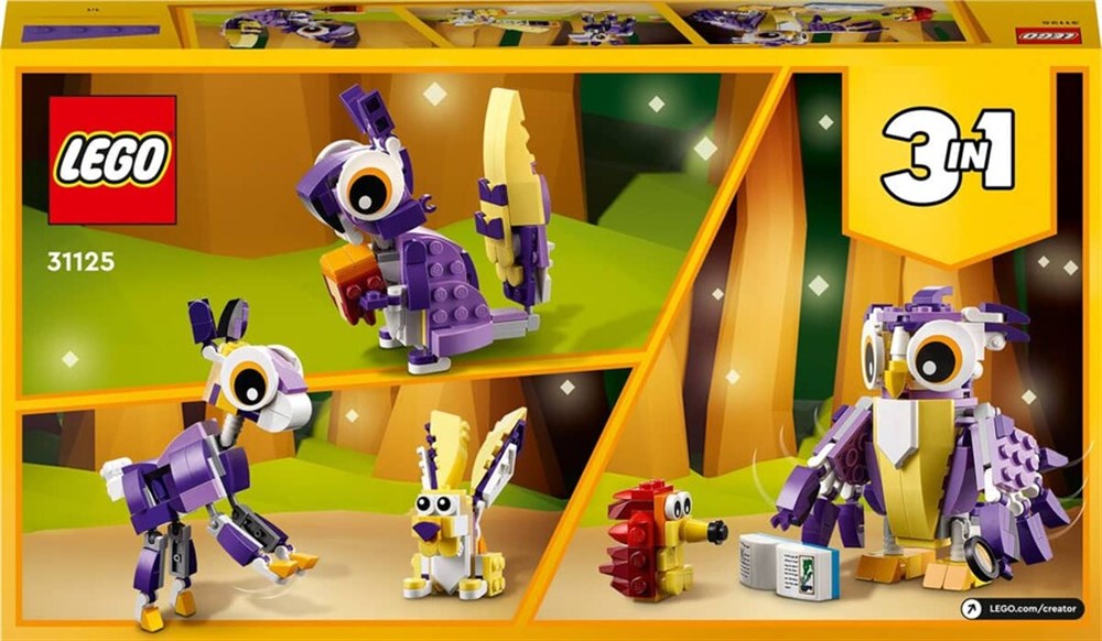 LEGO Creator 3’ü 1 arada Fantastik Orman Yaratıkları 31125 Lego LMC31125