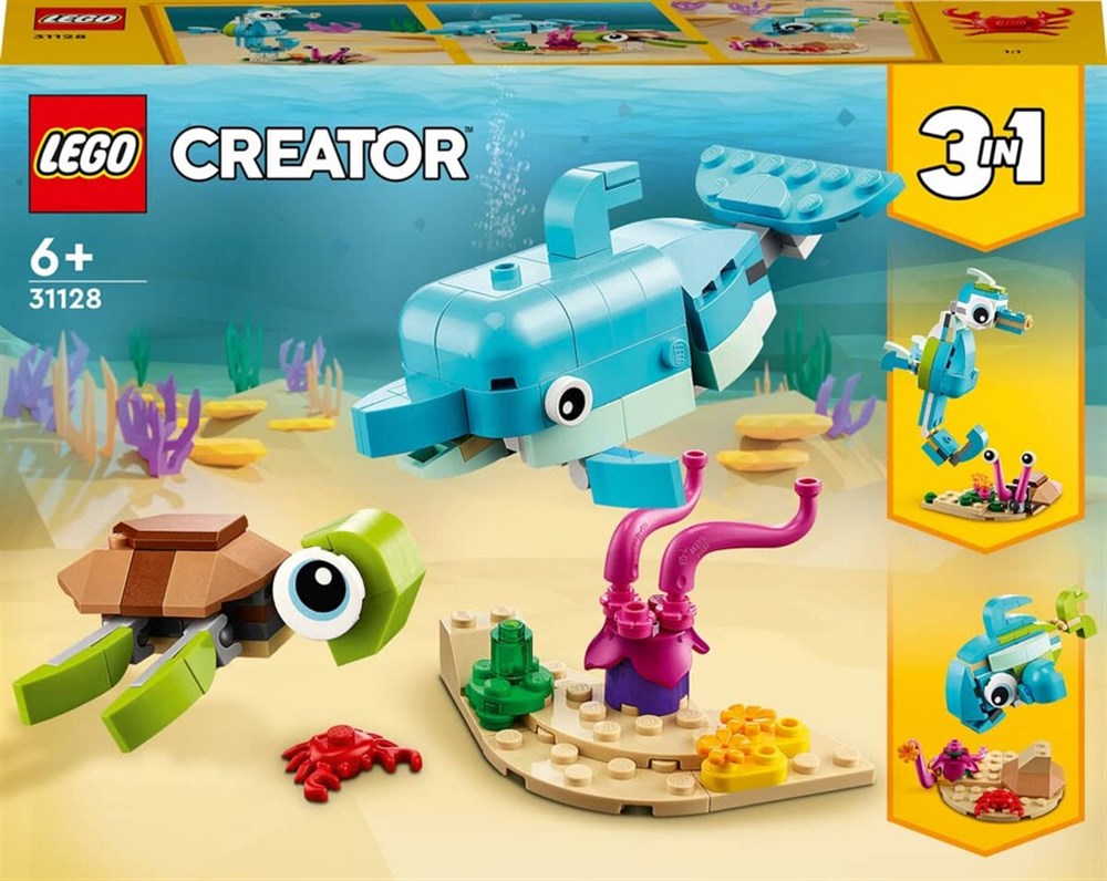 LEGO Creator 3’ü 1 Arada Yunus ve Kaplumbağa 31128 Lego LMC31128