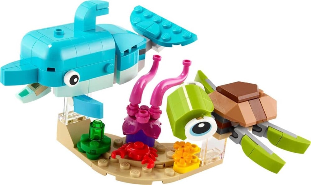 LEGO Creator 3’ü 1 Arada Yunus ve Kaplumbağa 31128 Lego LMC31128