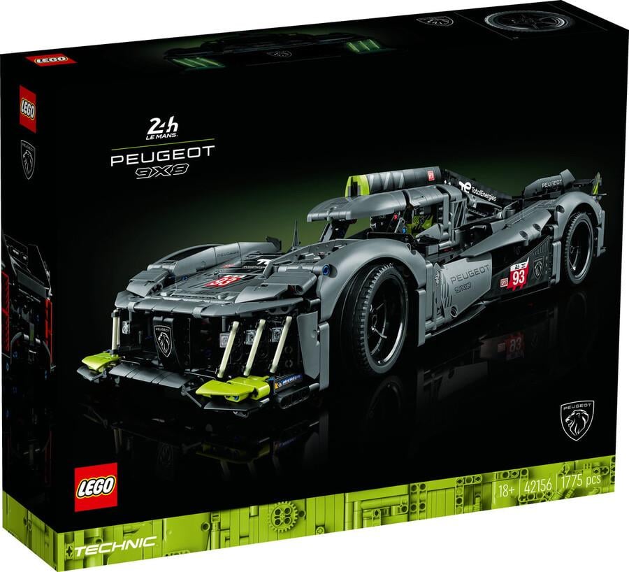 Lego Technic Peugeot 9x8 24h Le Mans Hybrid Hypercar 42156 Lego LMT42156