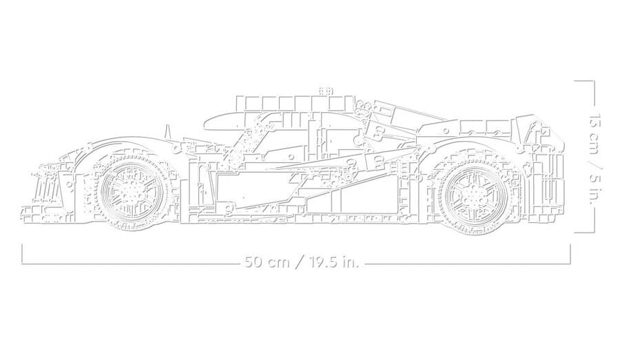 Lego Technic Peugeot 9x8 24h Le Mans Hybrid Hypercar 42156 Lego LMT42156
