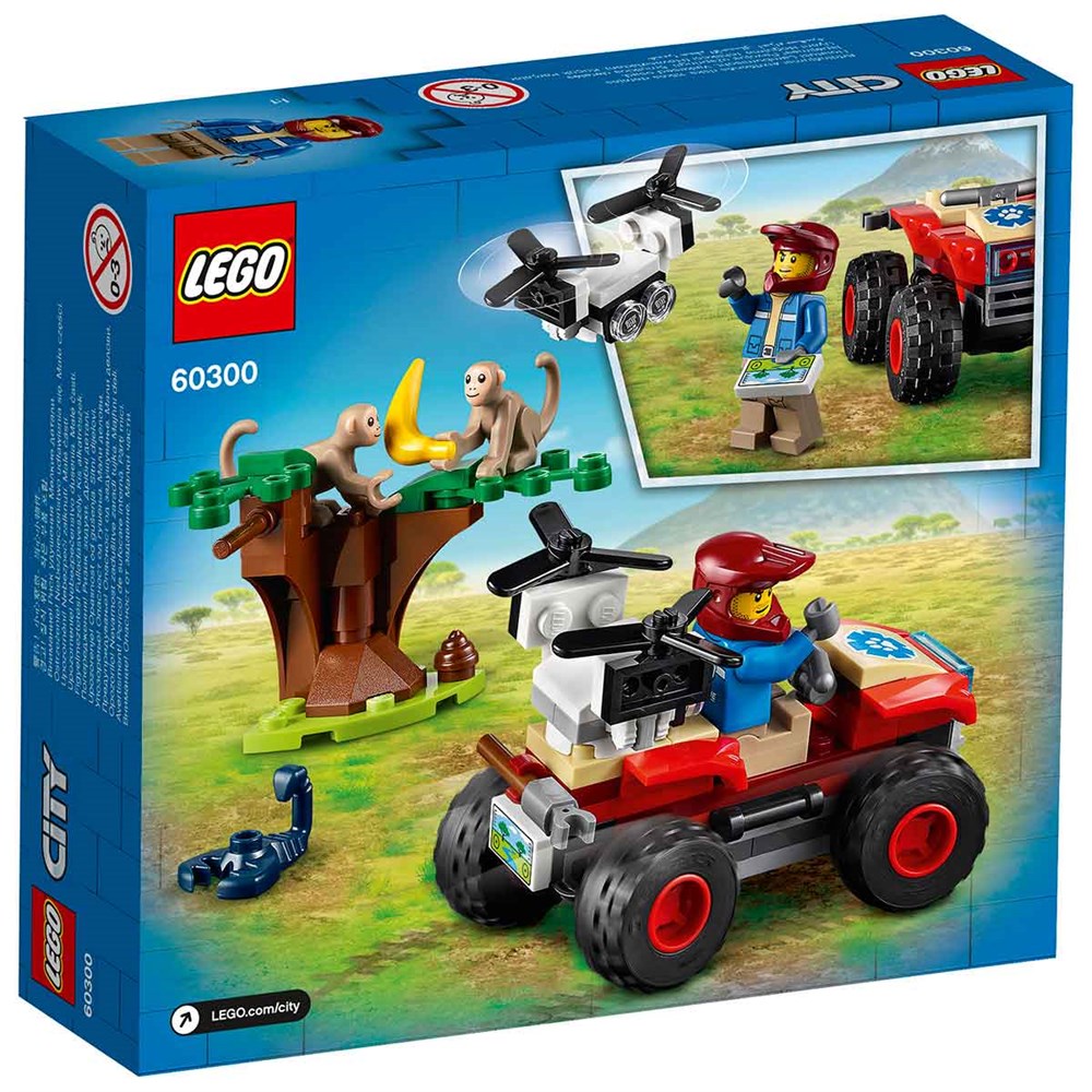 LEGO City Stunt Vahşi Hayvan Kurtarma ATV'si 60300 Lego LSC60300