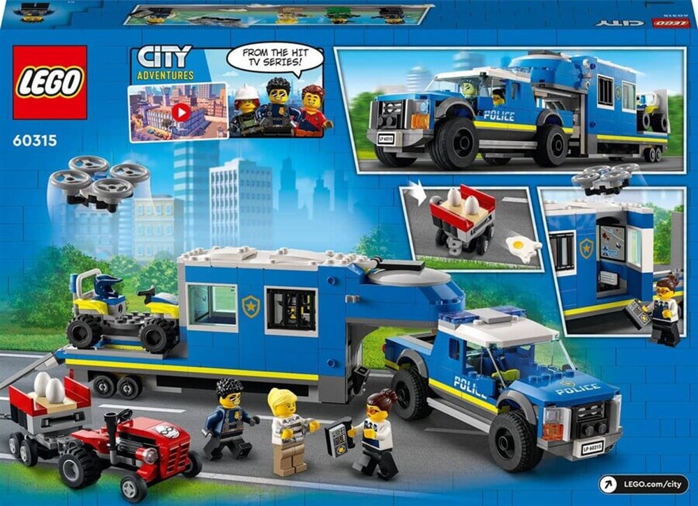 LEGO CITY POLIS MOBIL KOMUTA KAMYONU 60315 Lego LSC60315