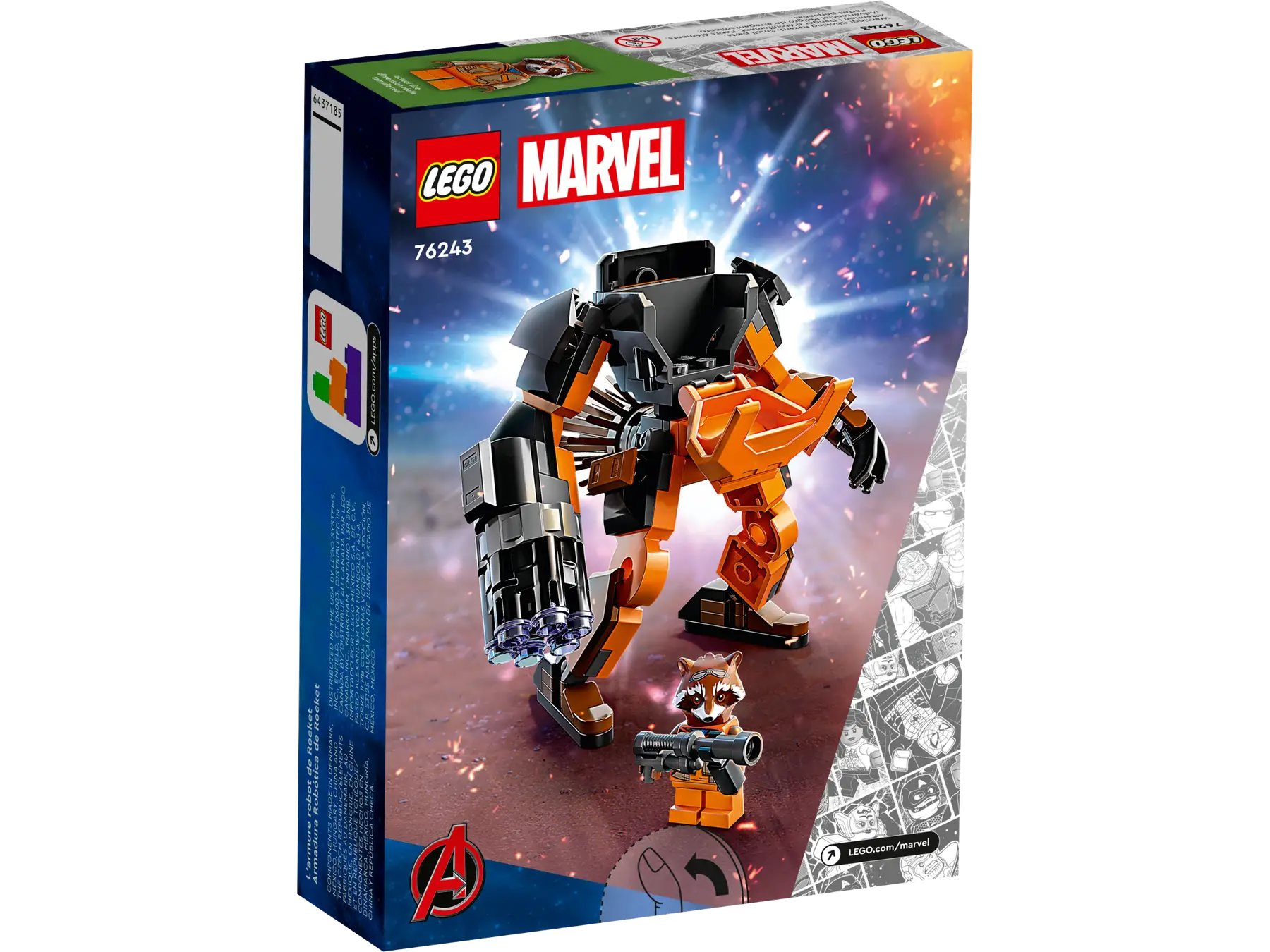 LEGO Marvel Rocket Robot Zırhı 76243 Lego LSS76243