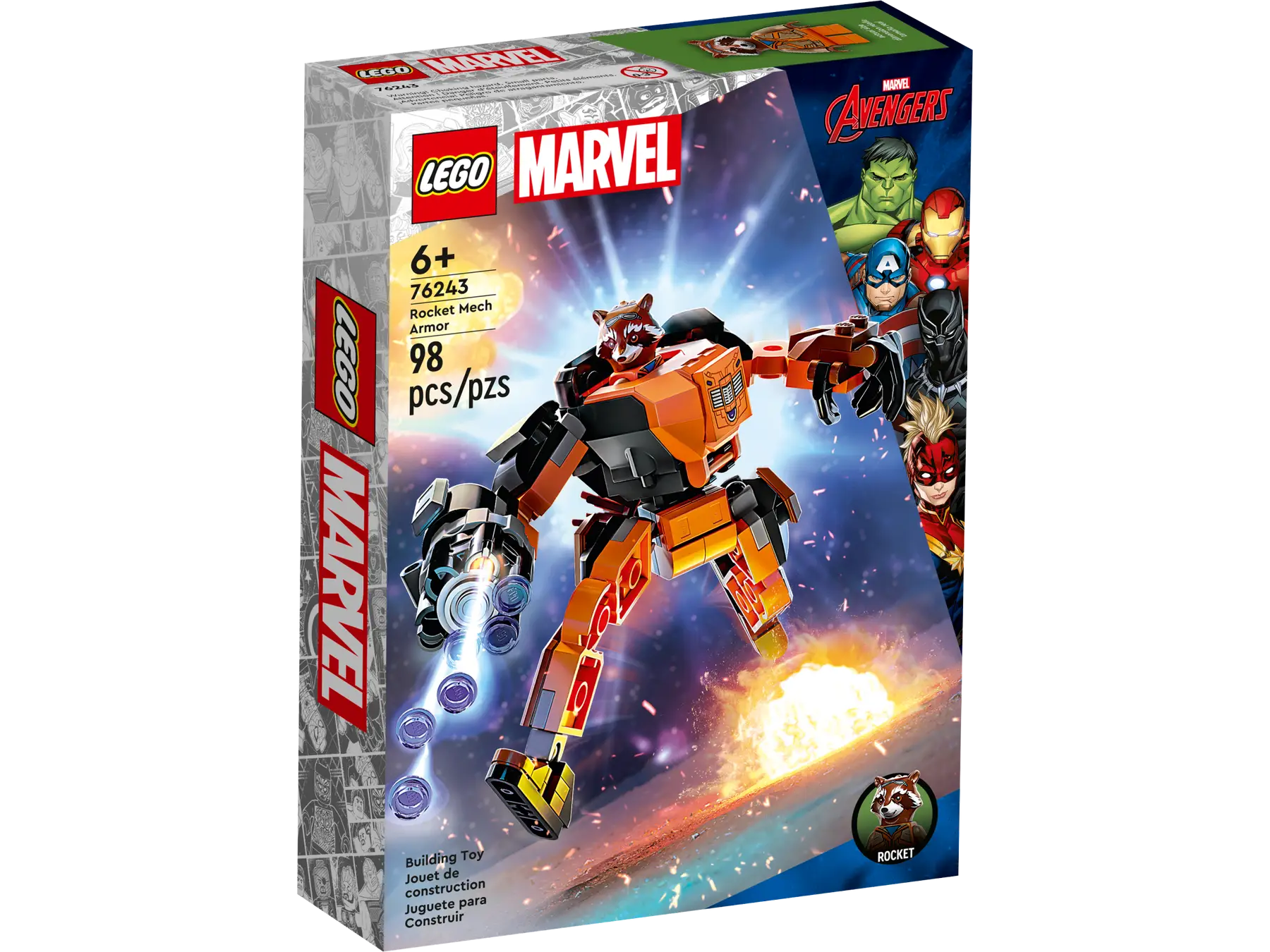 LEGO Marvel Rocket Robot Zırhı 76243 Lego LSS76243