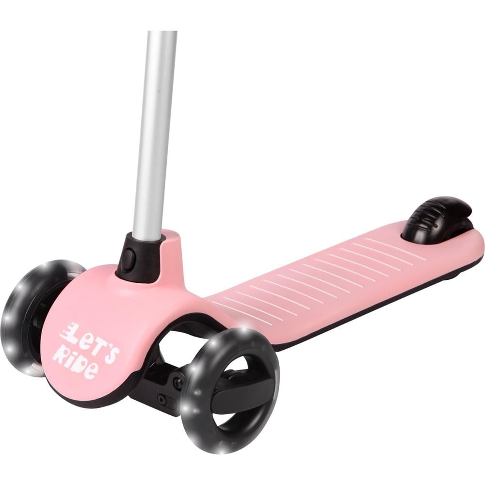 LC Let's Ride Işıklı ve 3 Tekerlekli Pembe Çocuk Scooter Lets Be Child ENF LC 30908