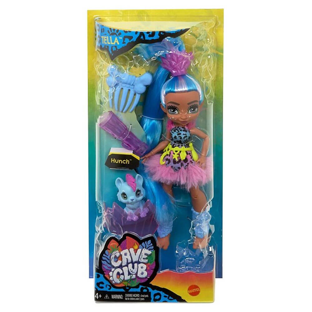 Cave Club Bebekleri Mavi Saçlı Tella Gnl82-Gnl86 Mattel GNL86