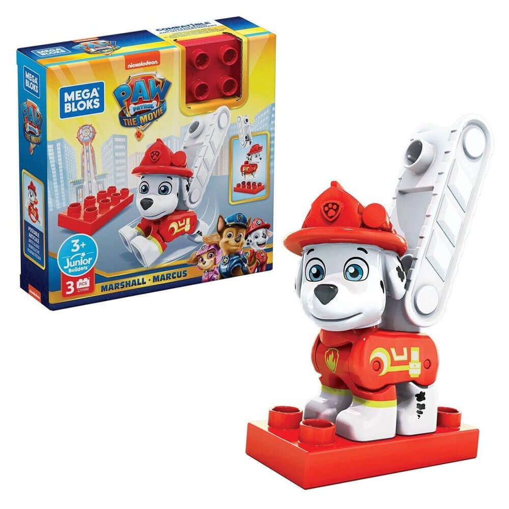 MEGA PAW PATROL KARAKTER FIGURLER MARSHALL GYH89-GYH91 Mega Bloks GYH90